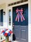 Patriotic Wreath Bow, Large 11.4 x 20.8 in American Flag Star and Stripe Bow for 4th of July, Memorial Day, Indoor Outdoor Front Door & Wall Decor